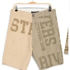 Strivers Row billboard shorts tan with Strivers row logo size 38